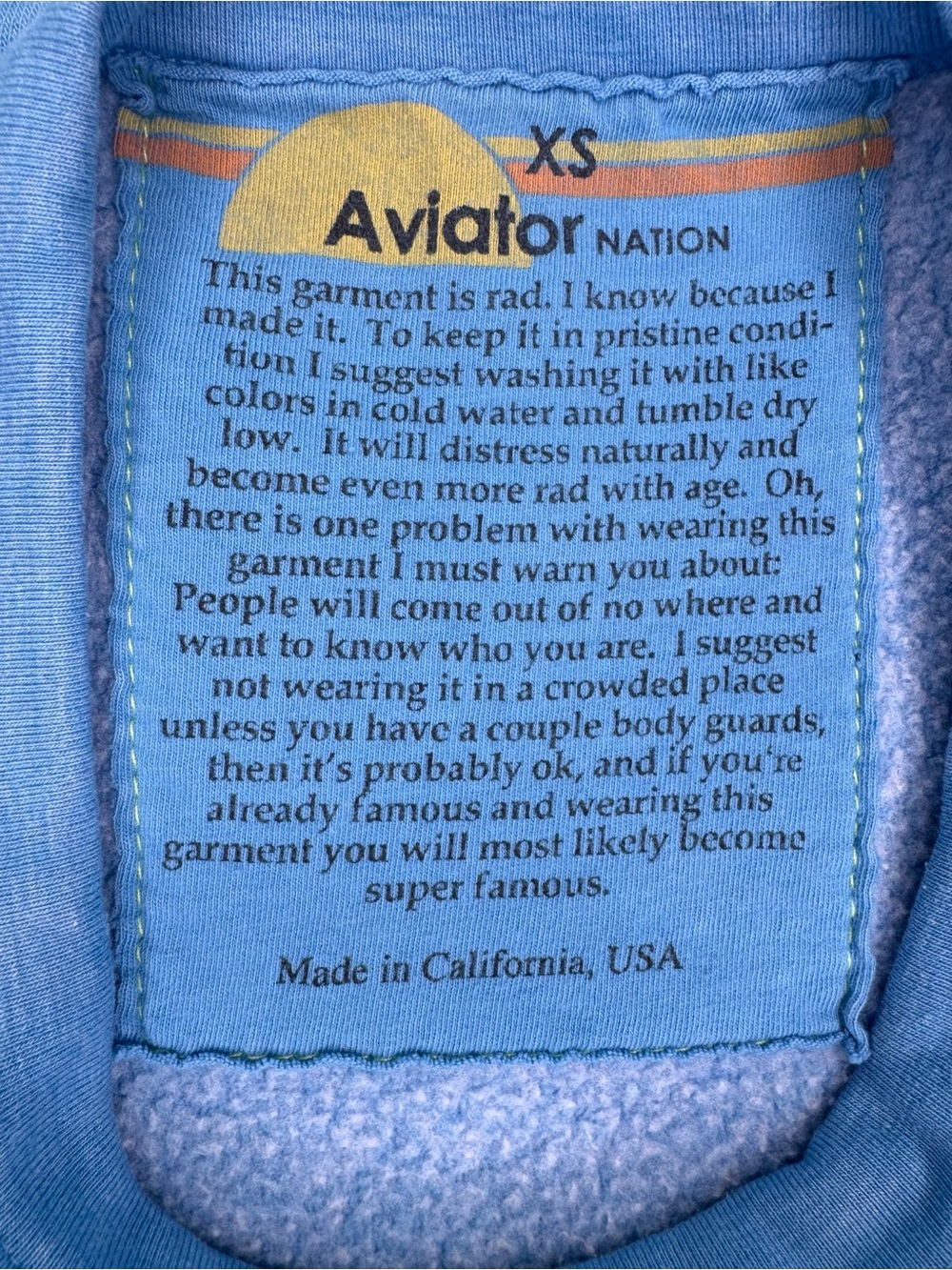 Aviator Nation 5 Stripe Crewneck Sweatshirt - Picture 4 of 16